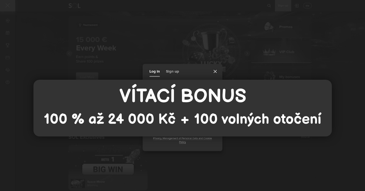 SOL Casino welcome bonus