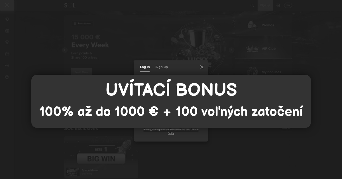 SOL Casino welcome bonus